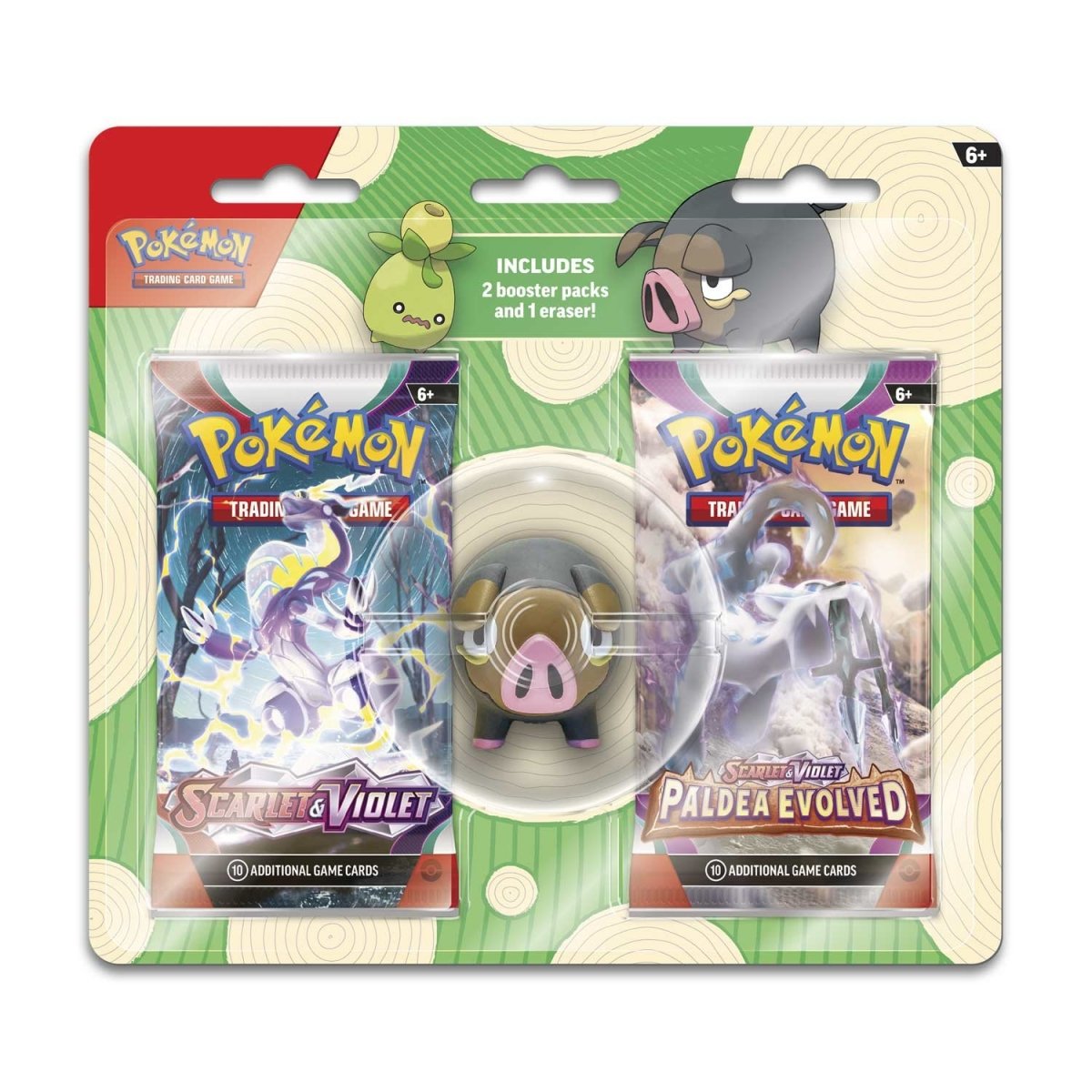Pokémon TCG: 2023 Lechonk Eraser 2-Pack Bundle