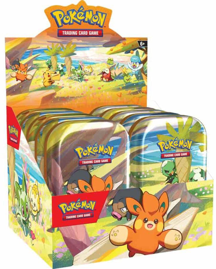 Pokémon TCG: Paldea Friends Mini Tins Display