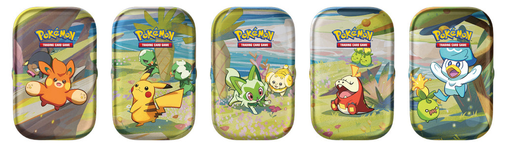 Pokémon TCG: Paldea Friends Mini Tins Display