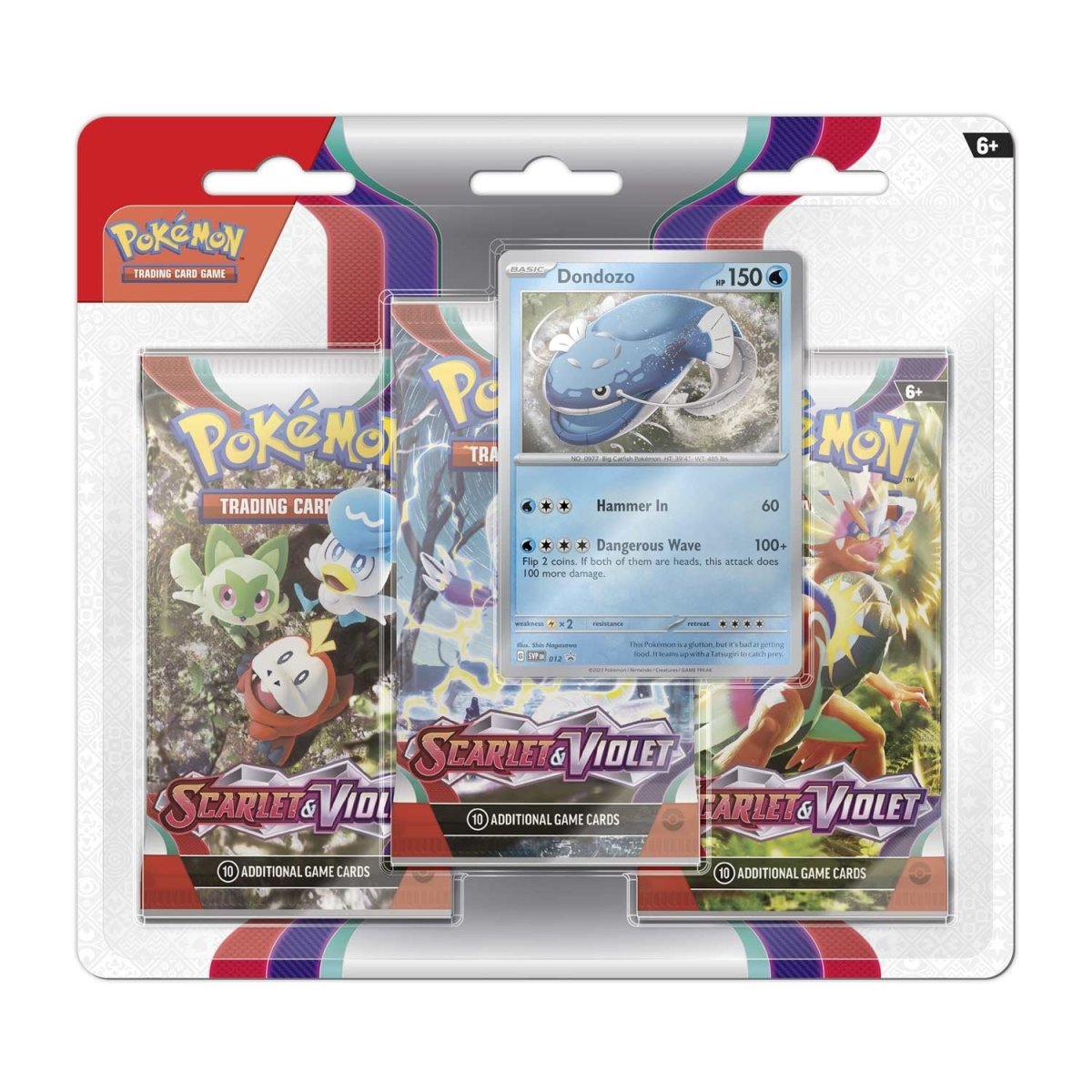 Pokémon TCG: Scarlet & Violet Dondozo 3-Pack Blister