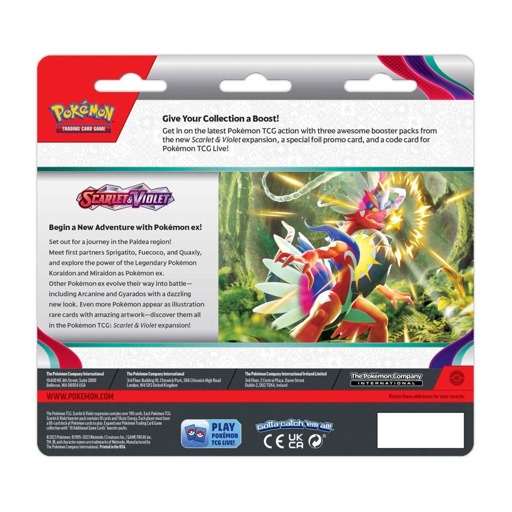 Pokémon TCG: Scarlet & Violet Dondozo 3-Pack Blister