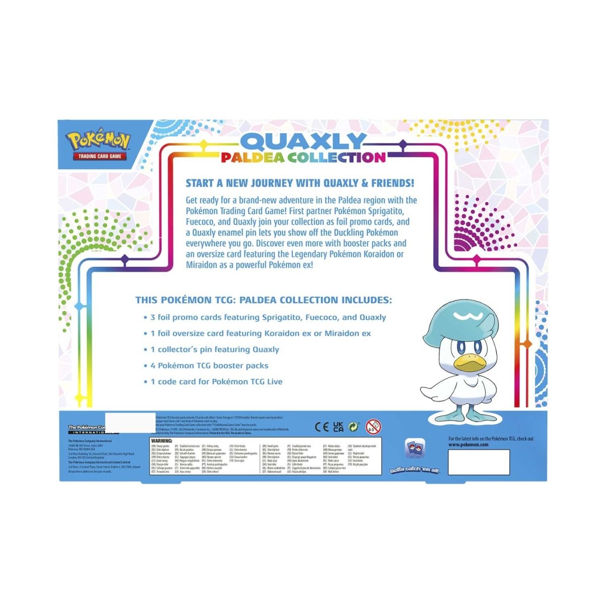 Pokémon TCG: Paldea Collection Quaxly