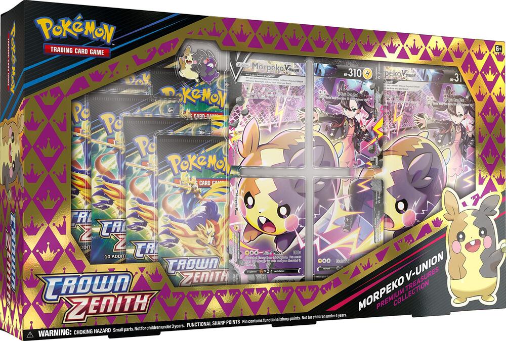 Pokémon TCG: Crown Zenith Premium Treasures Collection—Morpeko V-UNION