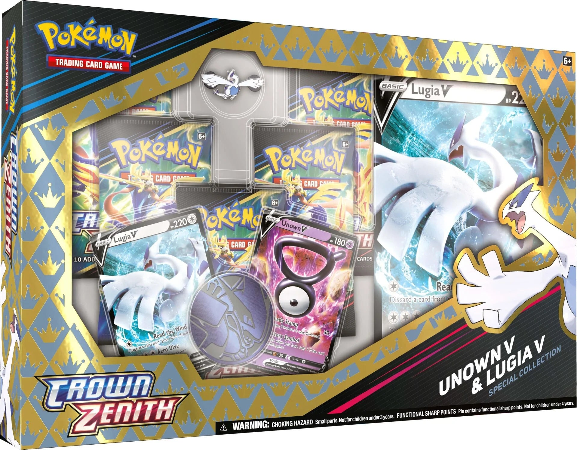 Pokémon TCG: Crown Zenith Special Collection—Unown V & Lugia V