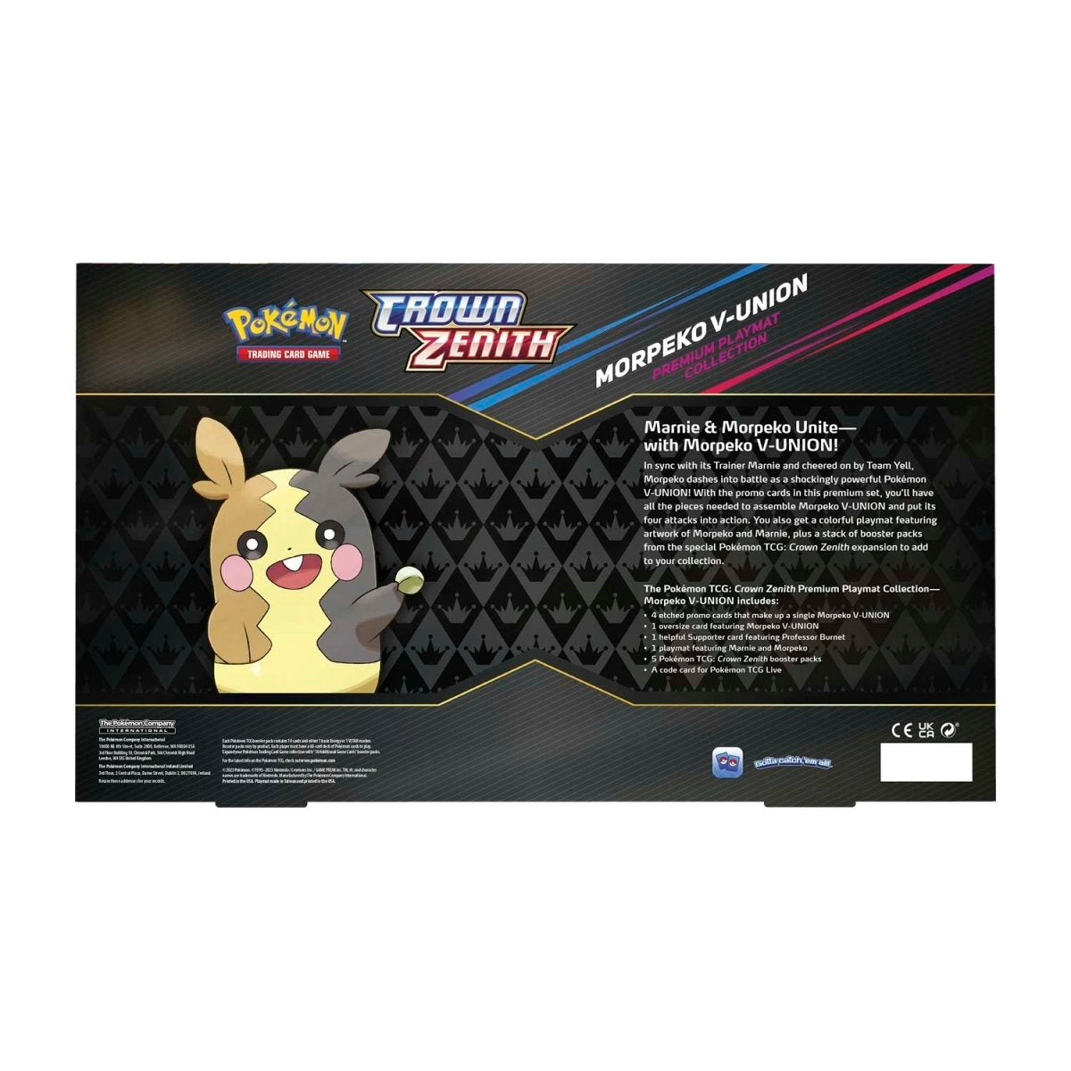 Pokémon TCG: Crown Zenith Premium Playmat Collection—Morpeko V-UNION