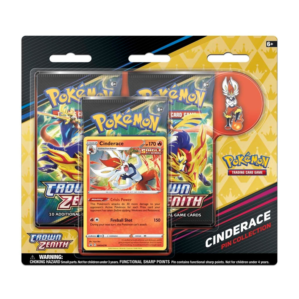 Pokémon TCG: Crown Zenith Pin Collection—Cinderace