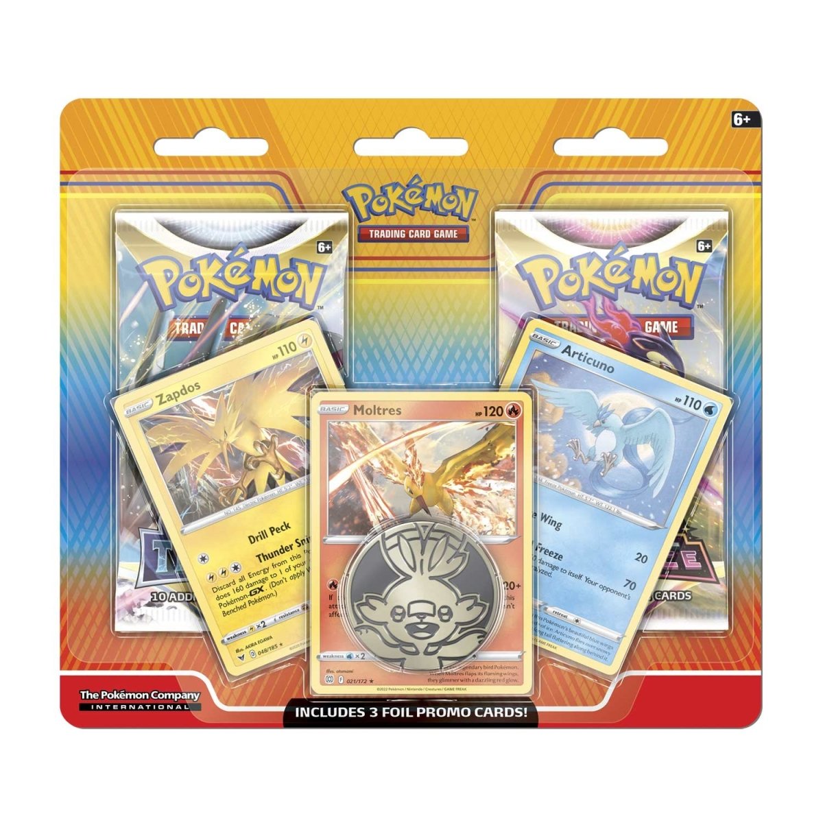Pokémon TCG: Enhanced 2-Pack Blister Zapdos, Moltres & Articuno