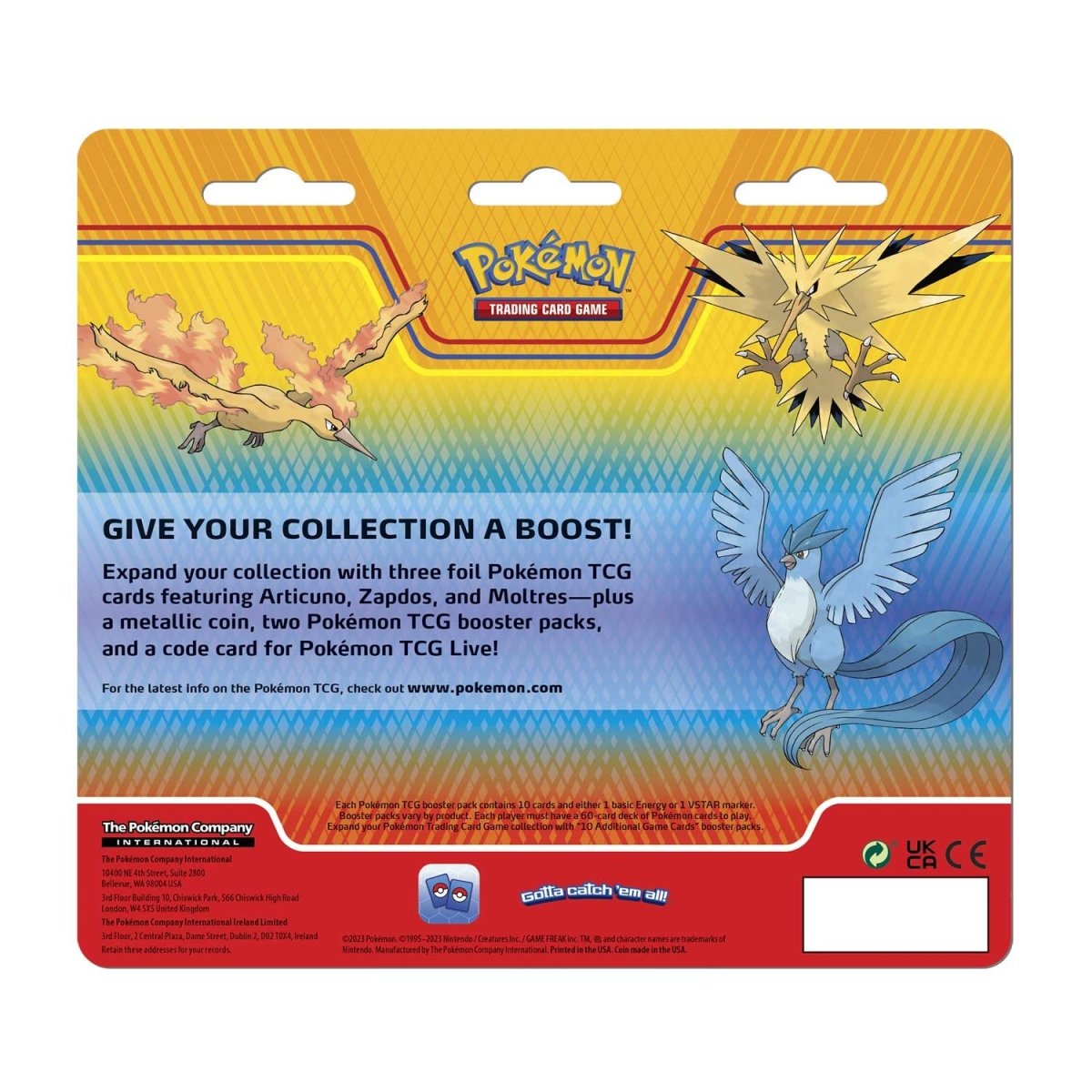 Pokémon TCG: Enhanced 2-Pack Blister Zapdos, Moltres & Articuno