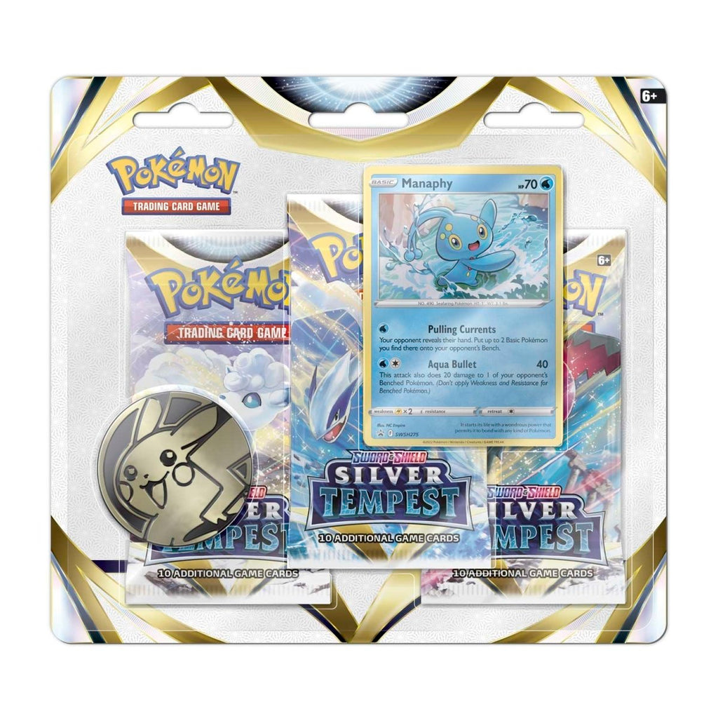 Pokémon TCG: Silver Tempest Manaphy 3-Pack Blister