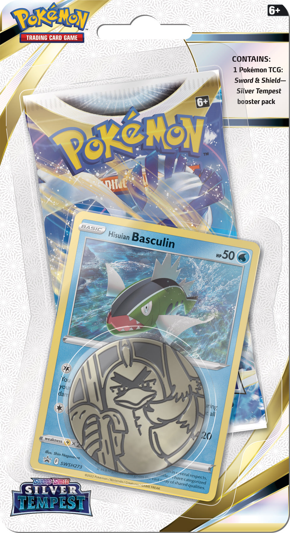 Pokémon TCG: Silver Tempest Hisuian Basculin 1-Pack Blister