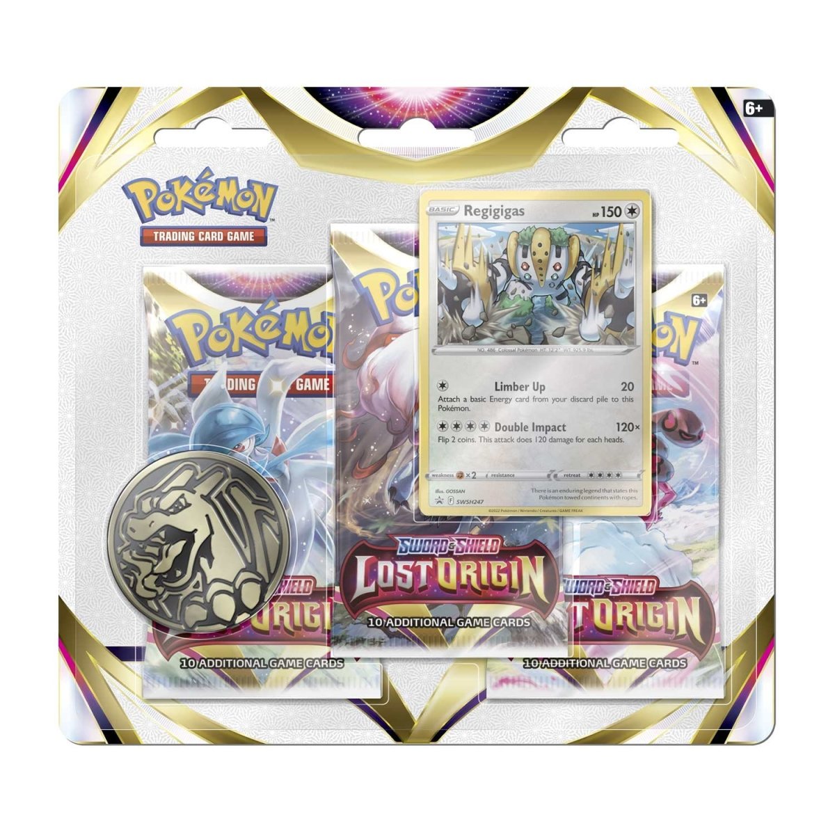 Pokémon TCG: Lost Origin Regigigas 3-Pack Blister