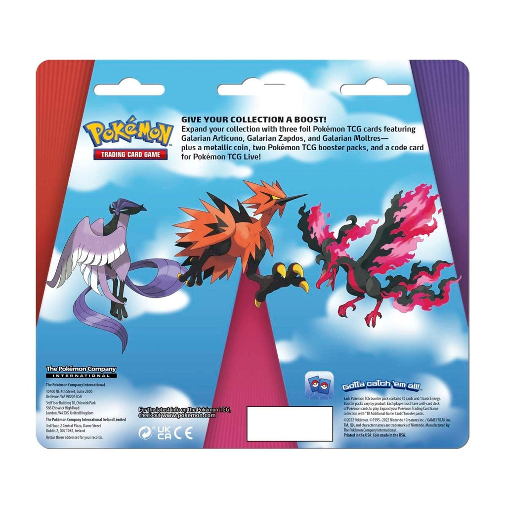 Pokémon TCG: Enhanced 2-Pack Blister Galarian Moltres, Galarian Articuno & Galarian Zapdos