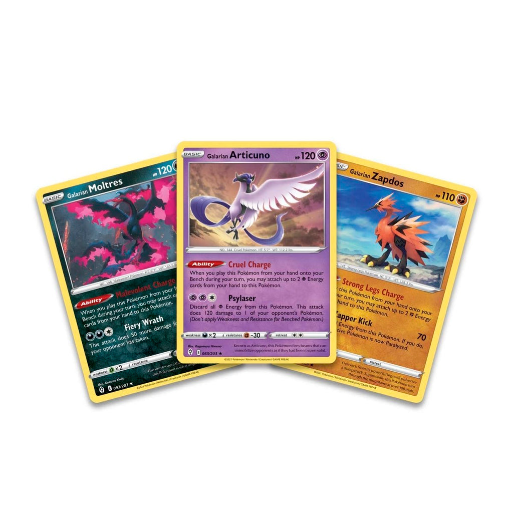 Pokémon TCG: Enhanced 2-Pack Blister Galarian Moltres, Galarian Articuno & Galarian Zapdos