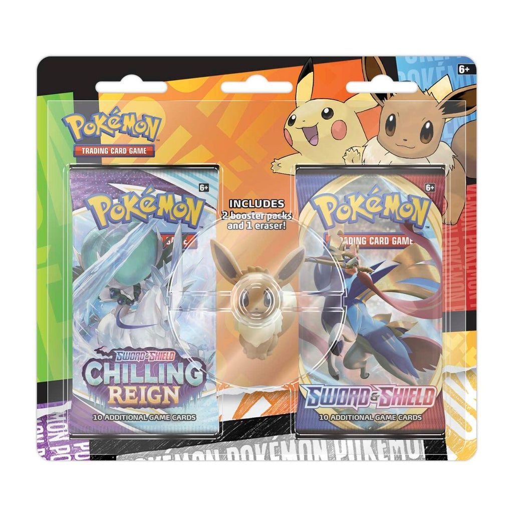 Pokémon TCG: Back to School Eevee Eraser 2-Pack Blister