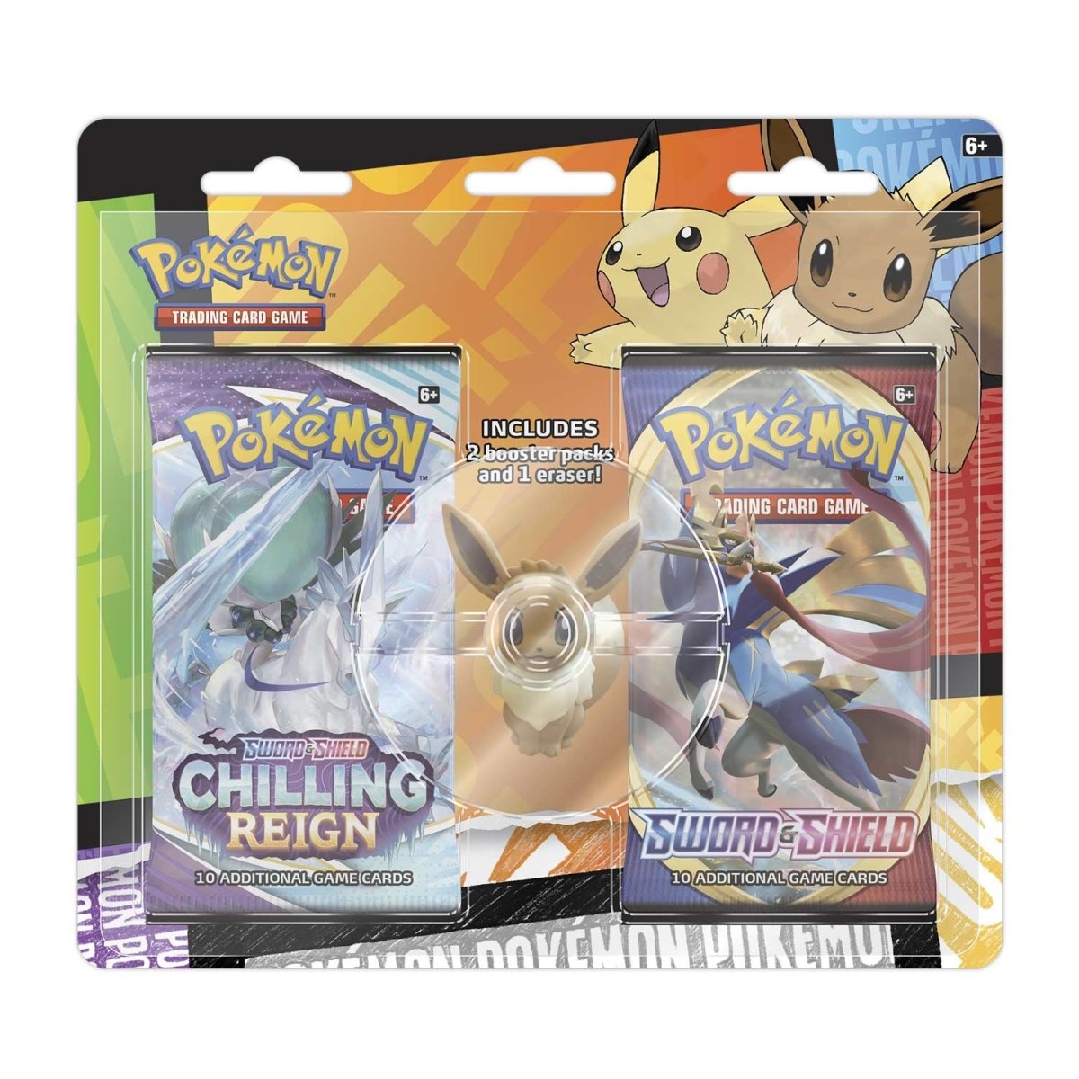 Pokémon TCG: Back to School Eevee Eraser 2-Pack Blister