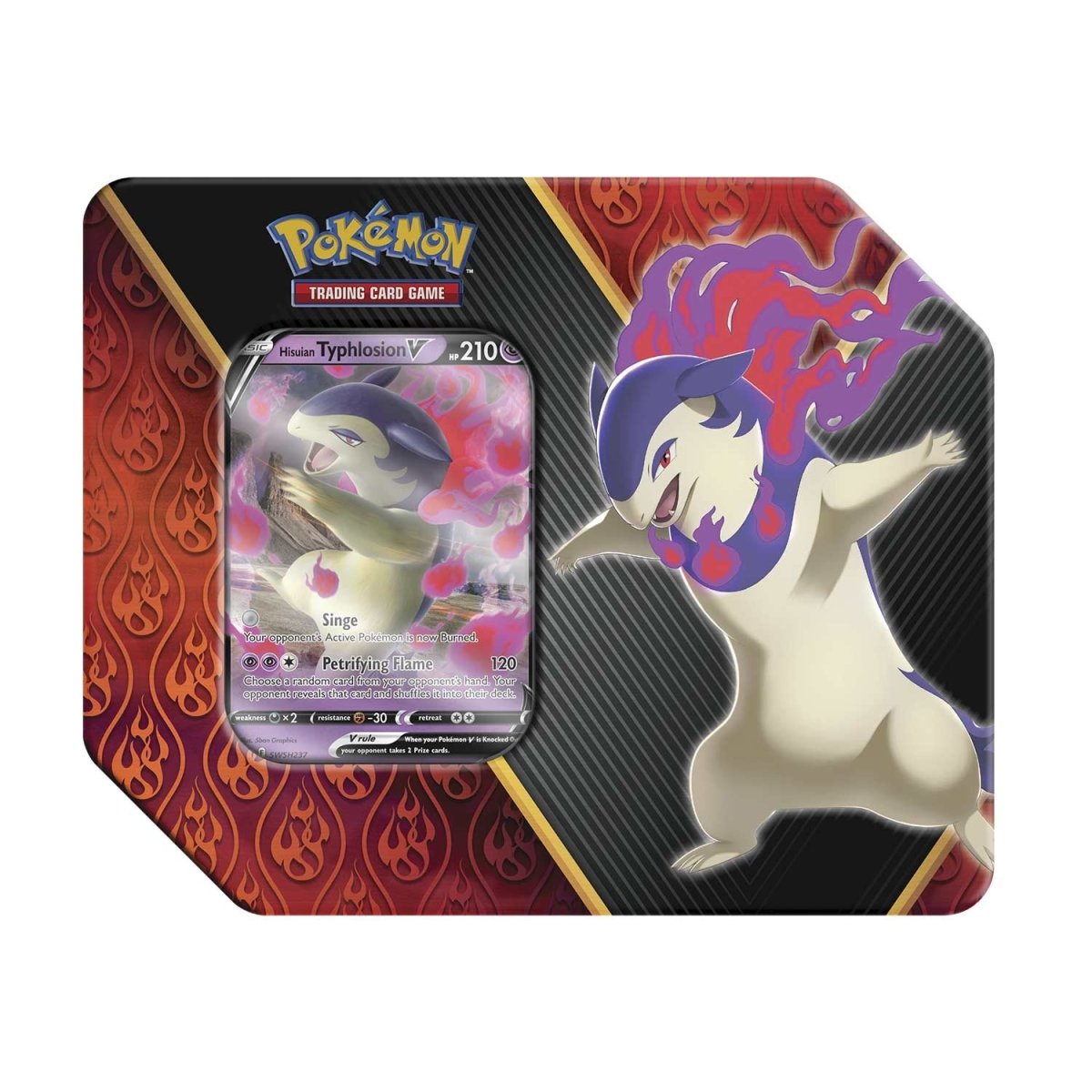 Pokémon TCG: Divergent Powers Hisuian Typhlosion V Tin