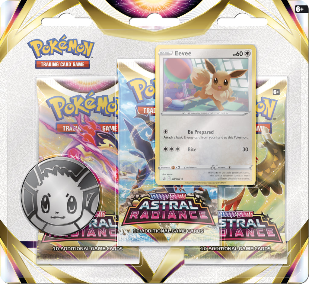 Pokémon TCG: Astral Radiance Eevee 3-Pack Blister