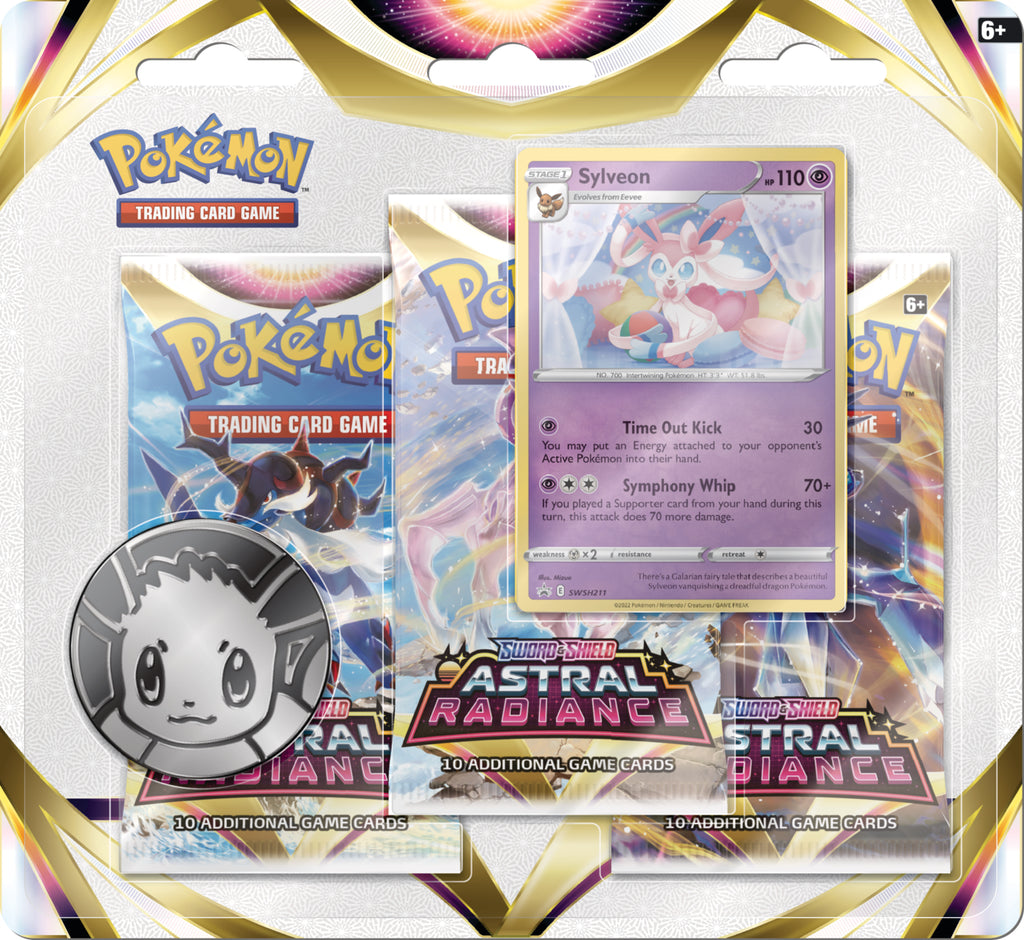 Pokémon TCG: Astral Radiance Sylveon 3-Pack Blister