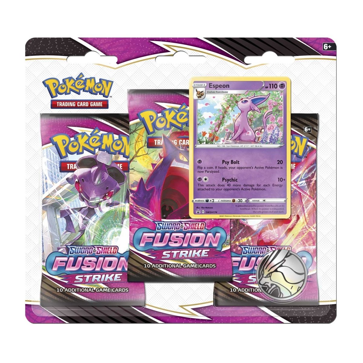 Pokémon TCG: Fusion Strike Espeon 3-Pack Blister