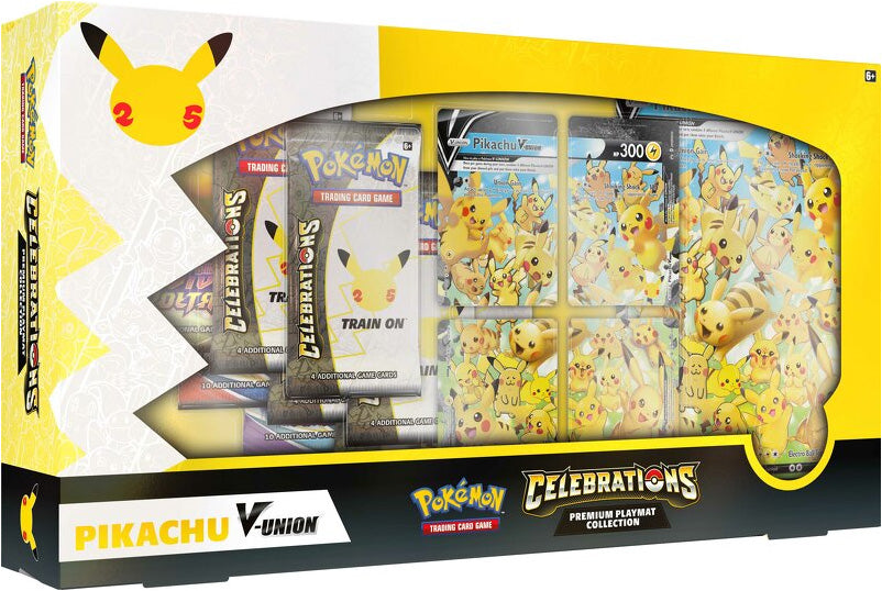 Pokémon TCG: Celebrations Premium Playmat Collection—Pikachu V-UNION