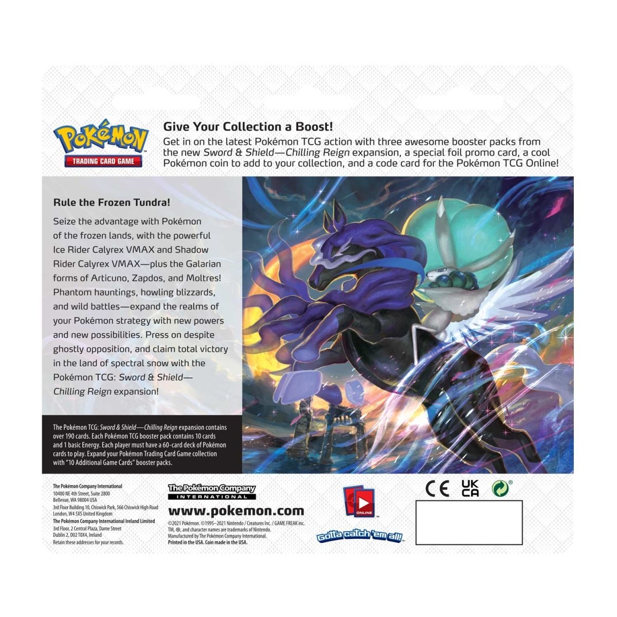 Pokémon TCG: Chilling Reign Eevee 3-Pack Blister