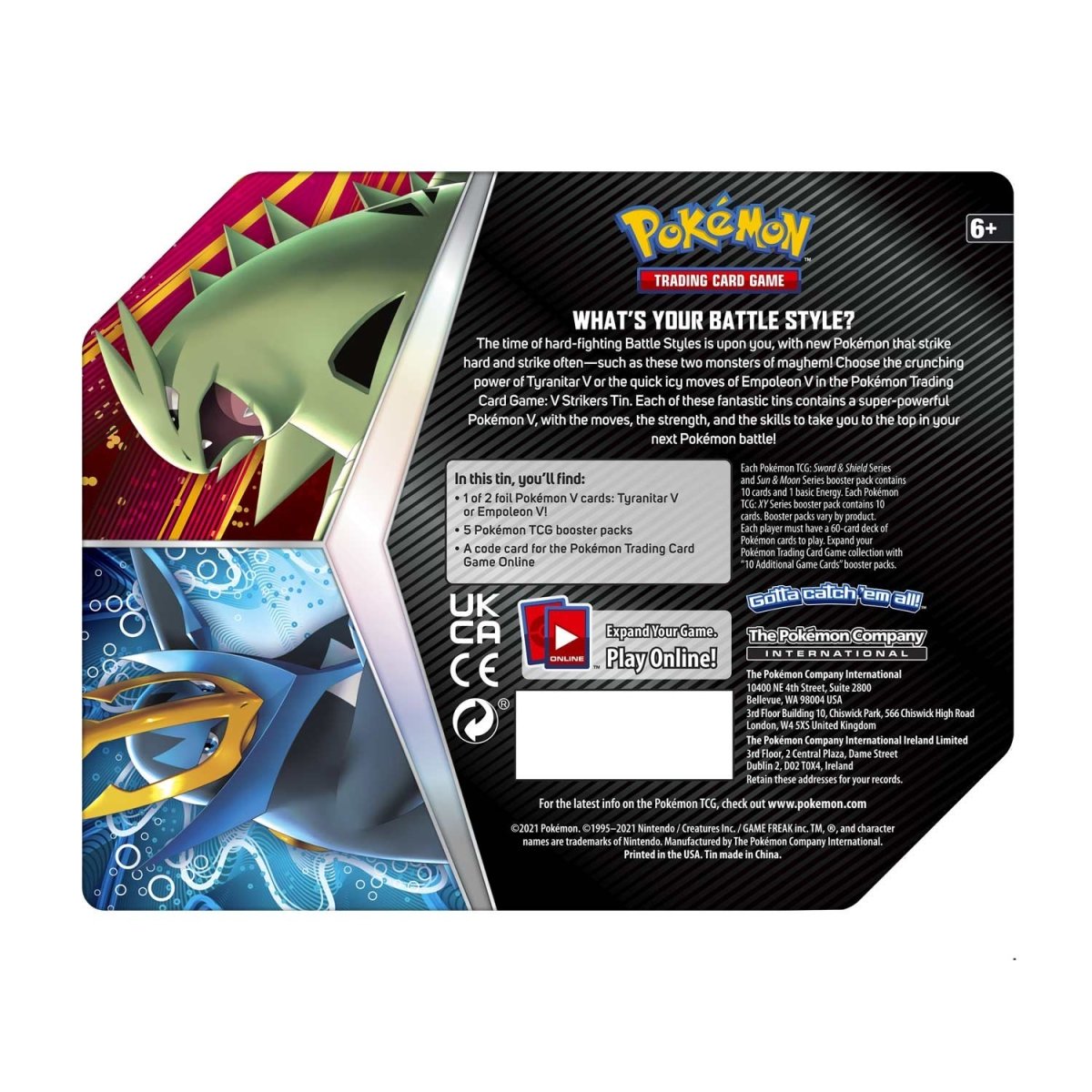 Pokémon TCG: V Strikers Empoleon Tin