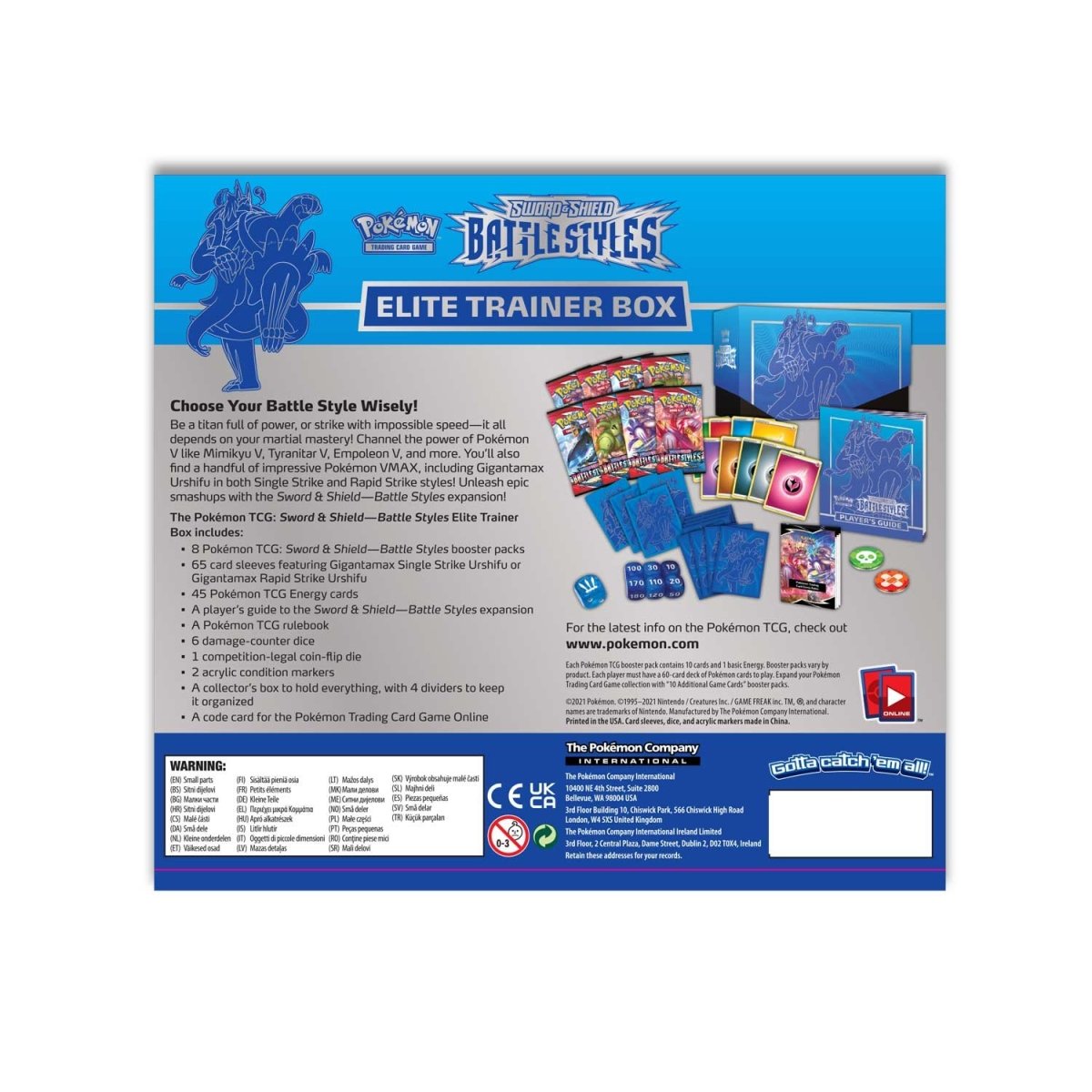 Pokémon TCG: Battle Styles Rapid Strike Urshifu Elite Trainer Box