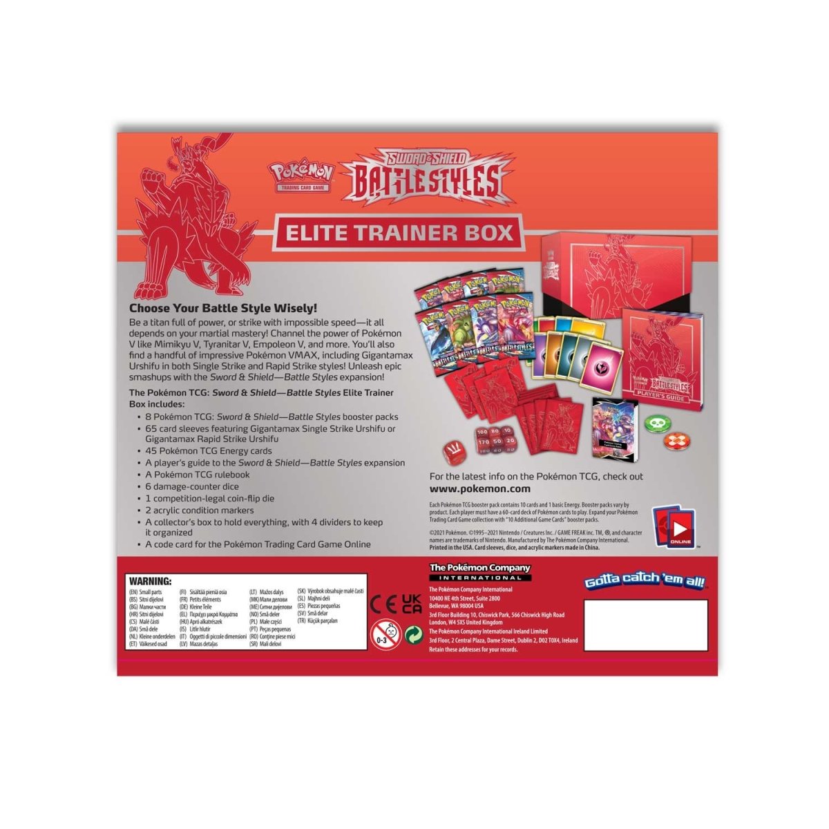 Pokémon TCG: Battle Styles Single Strike Urshifu Elite Trainer Box
