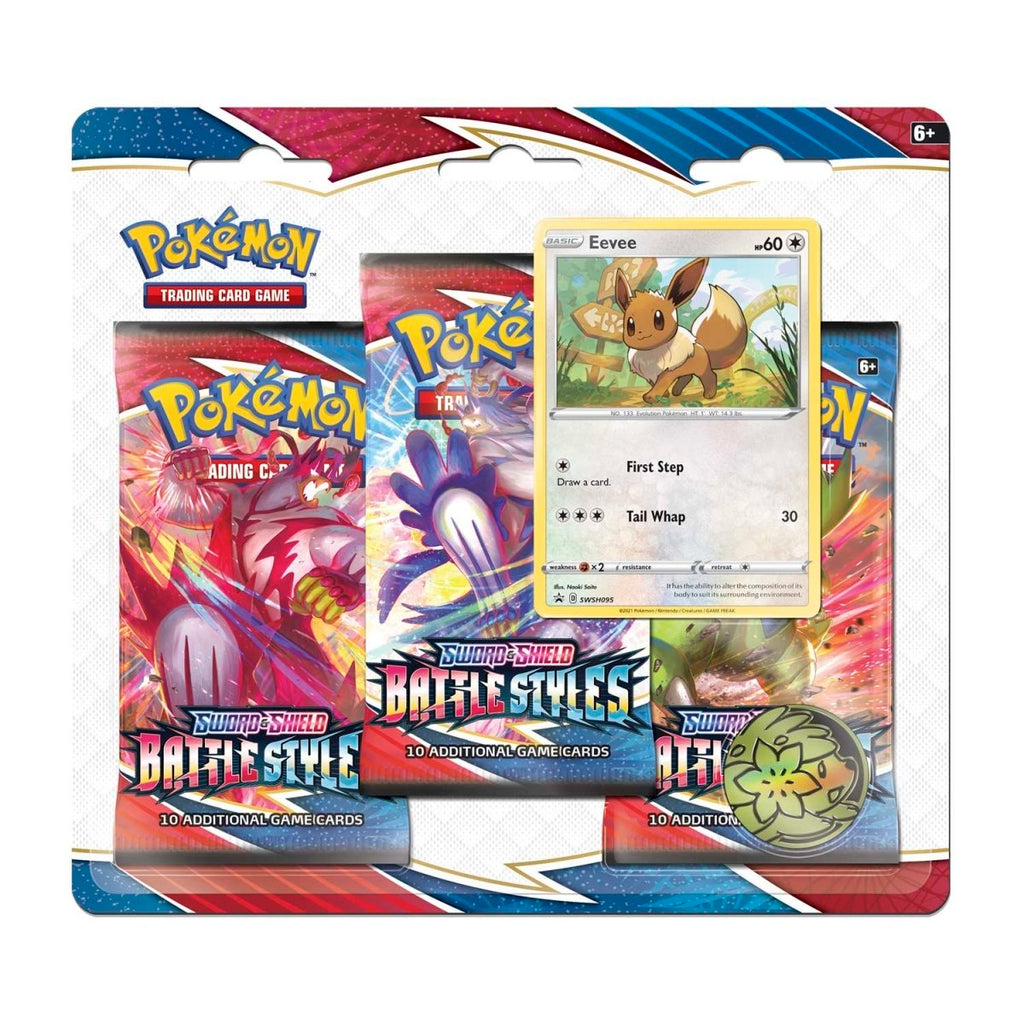 Pokémon TCG: Battle Styles Eevee 3-Pack Blister