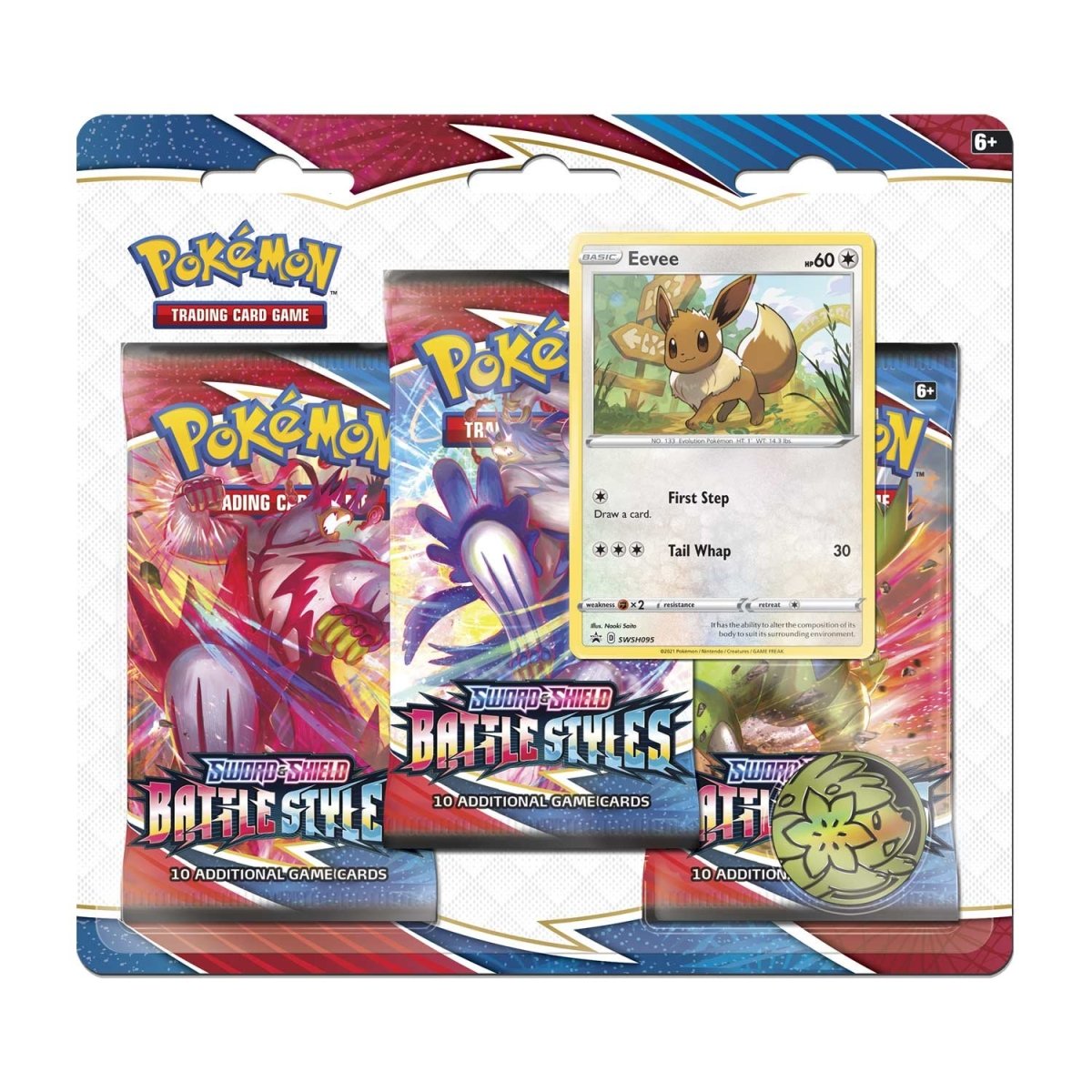 Pokémon TCG: Battle Styles Eevee 3-Pack Blister