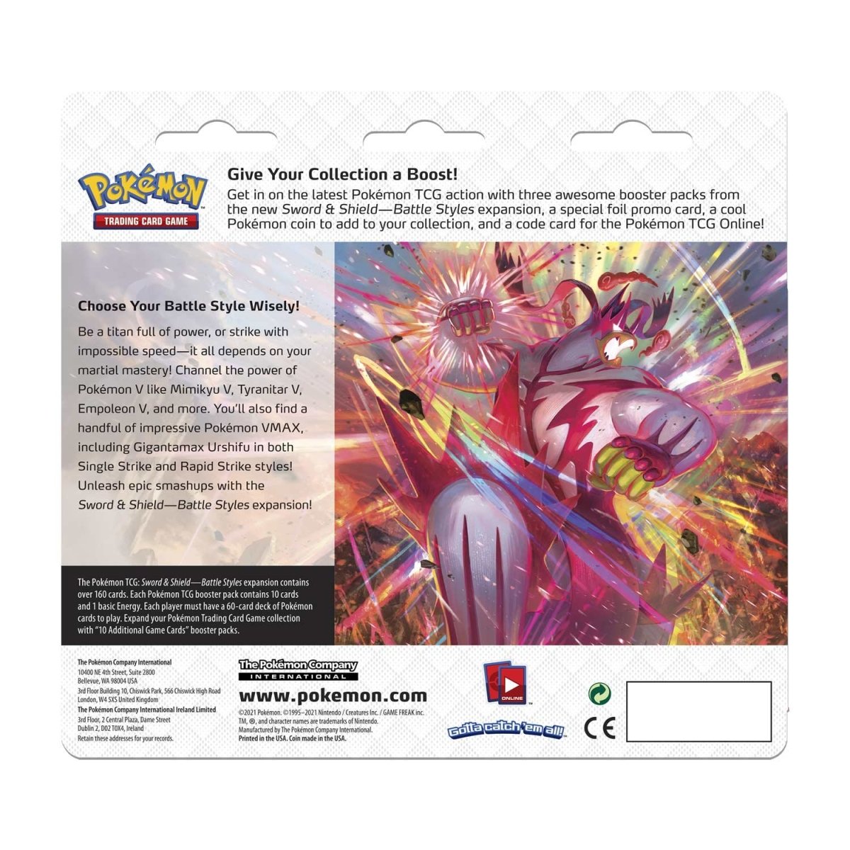 Pokémon TCG: Battle Styles Eevee 3-Pack Blister