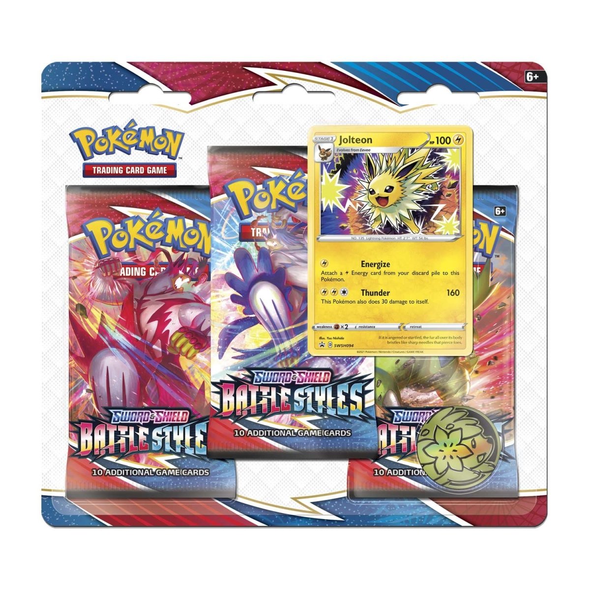 Pokémon TCG: Battle Styles Jolteon 3-Pack Blister