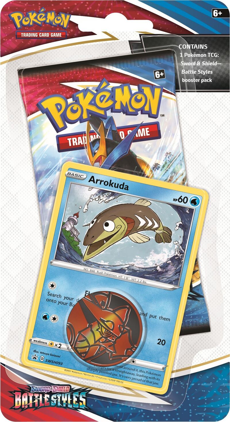 Pokémon TCG: Battle Styles Arrokuda 1-Pack Blister