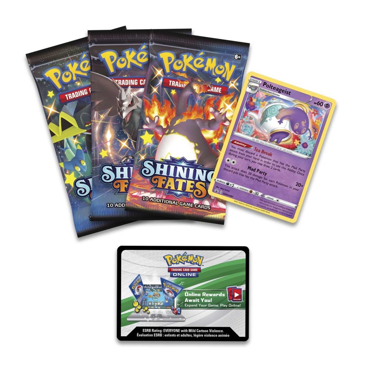 Pokémon TCG: Shining Fates Mad Party Pin Collection—Polteageist