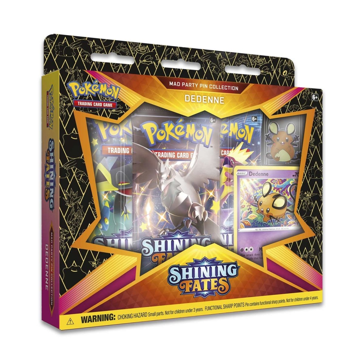 Pokémon TCG: Shining Fates Mad Party Pin Collection—Dedenne