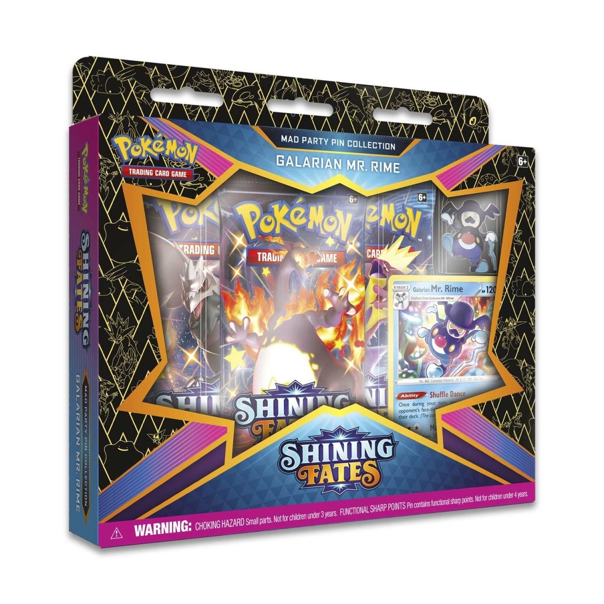 Pokémon TCG: Shining Fates Mad Party Pin Collection—Galarian Mr. Rime