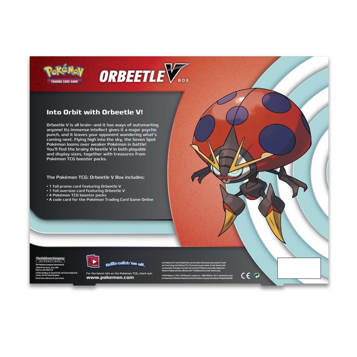 Pokémon TCG: Orbeetle V Box