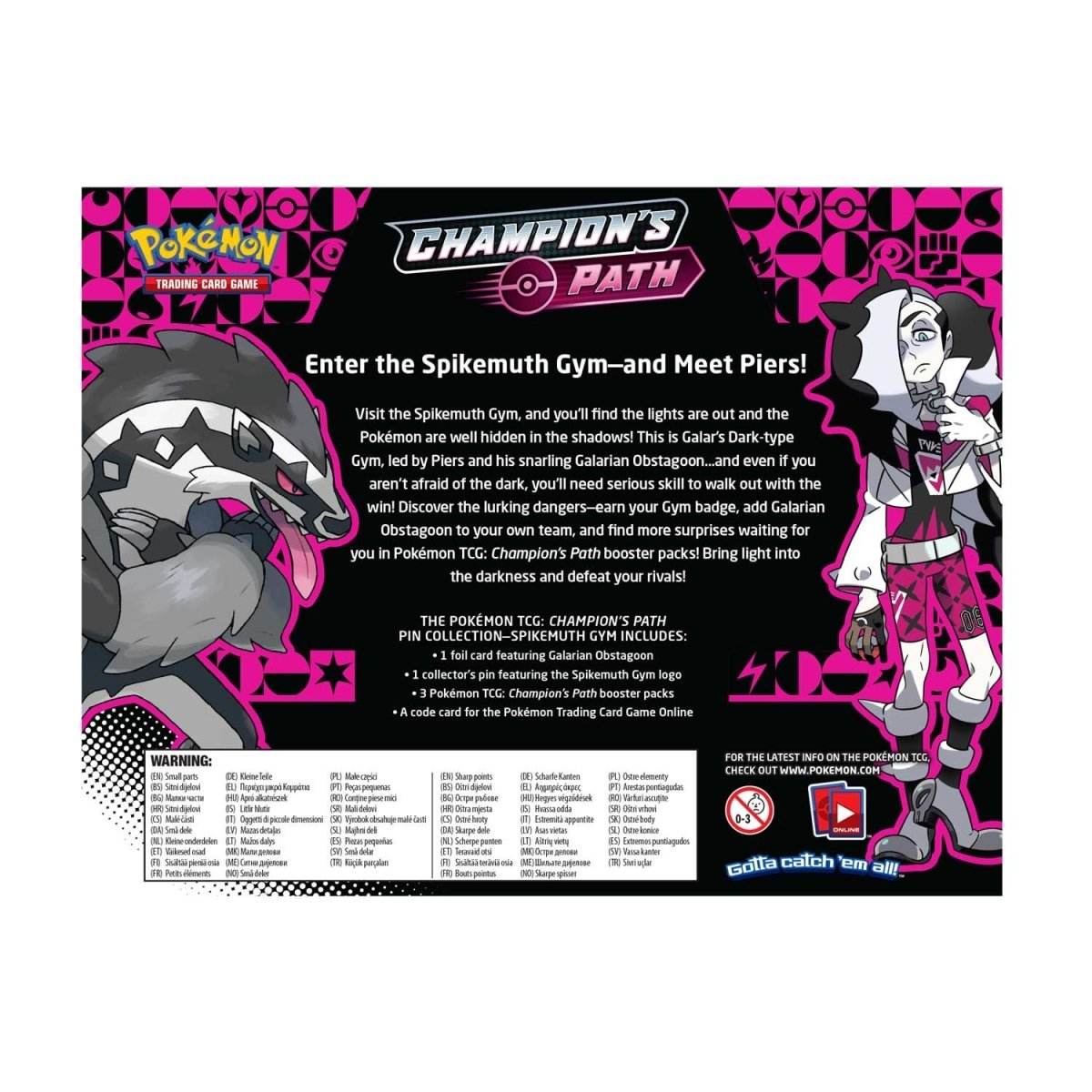 Pokémon TCG: Champion's Path Pin Collection—Spikemuth Gym