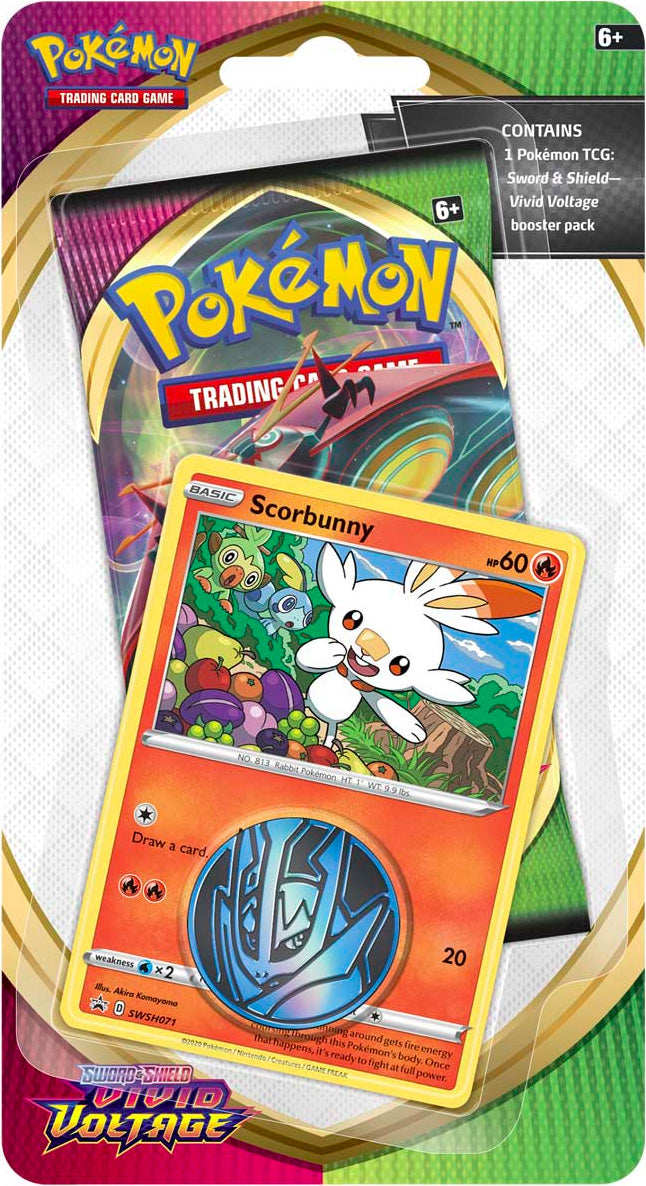 Pokémon TCG: Vivid Voltage Scorbunny 1-Pack Blister