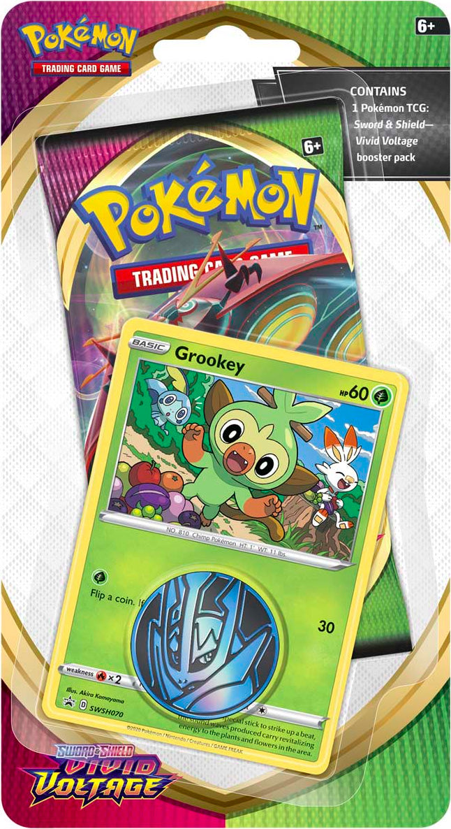 Pokémon TCG: Vivid Voltage Grookey 1-Pack Blister