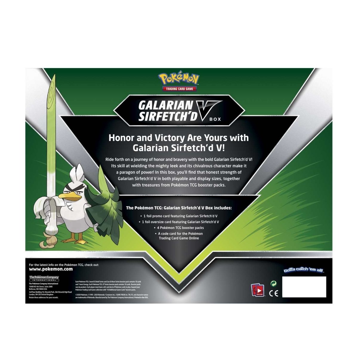 Pokémon TCG: Galarian Sirfetch'd V Box