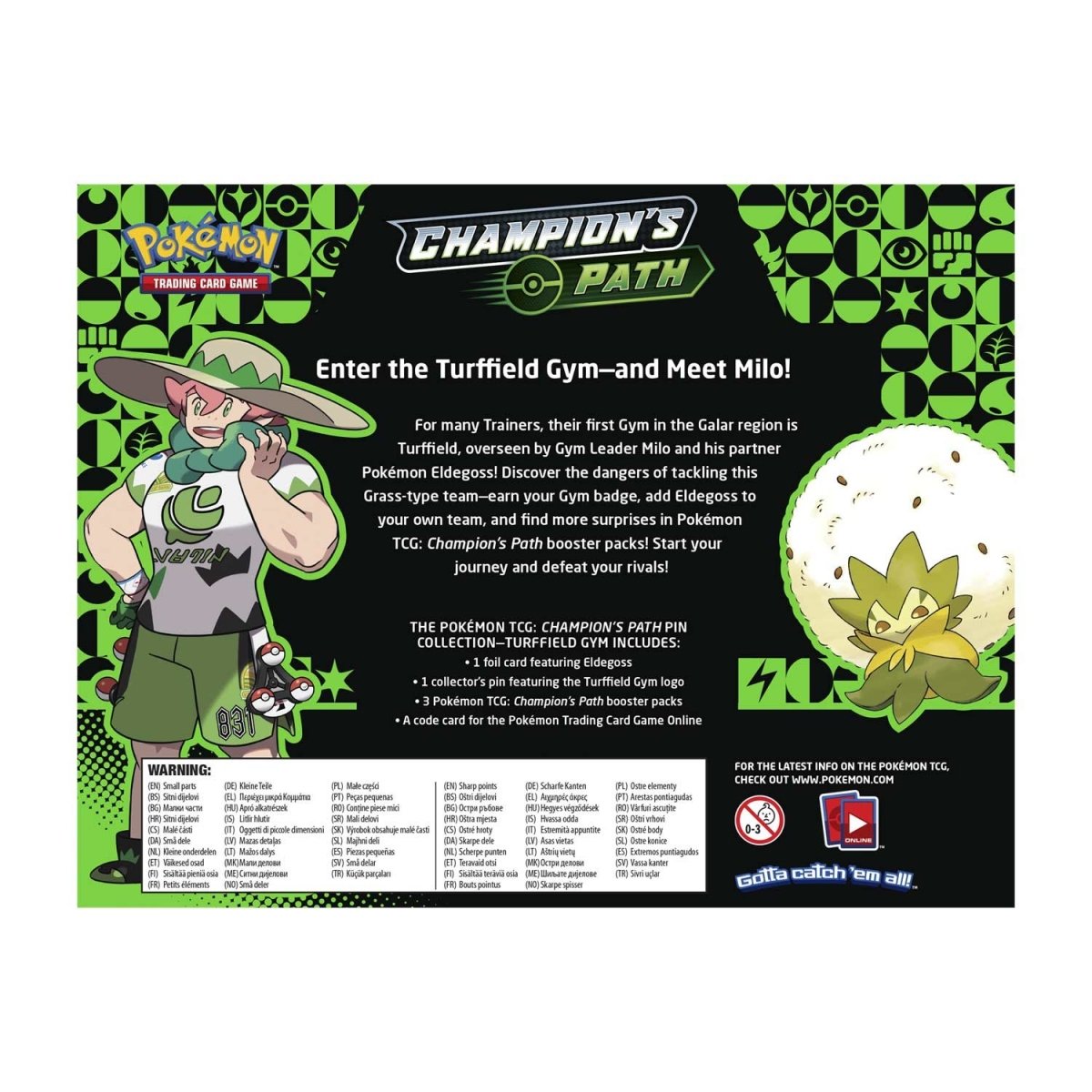 Pokémon TCG: Champion's Path Pin Collection—Turffield Gym