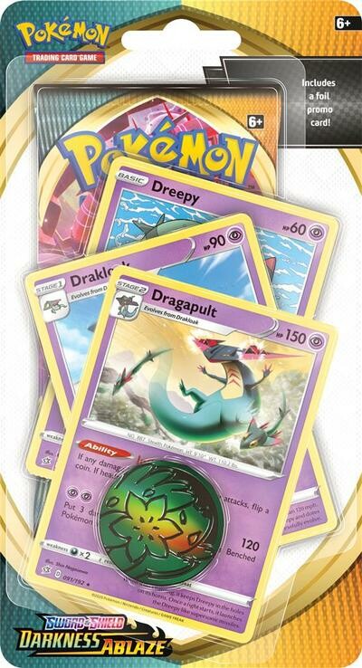 Pokémon TCG: Darkness Ablaze 1-Pack Blister Dreepy, Drakloak & Dragapult