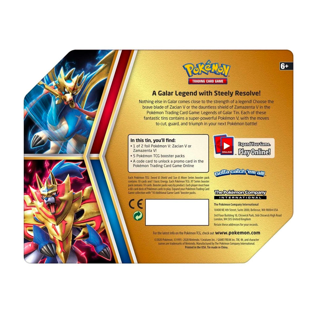 Pokémon TCG: Legends of Galar Zamazenta Tin