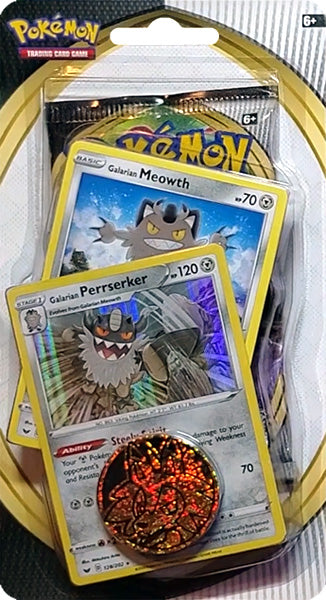 Pokémon TCG: Rebel Clash 1-Pack Blister Galarian Meowth & Galarian Perrserker