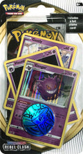 Pokémon TCG: Rebel Clash 1-Pack Blister Gastly, Haunter & Gengar