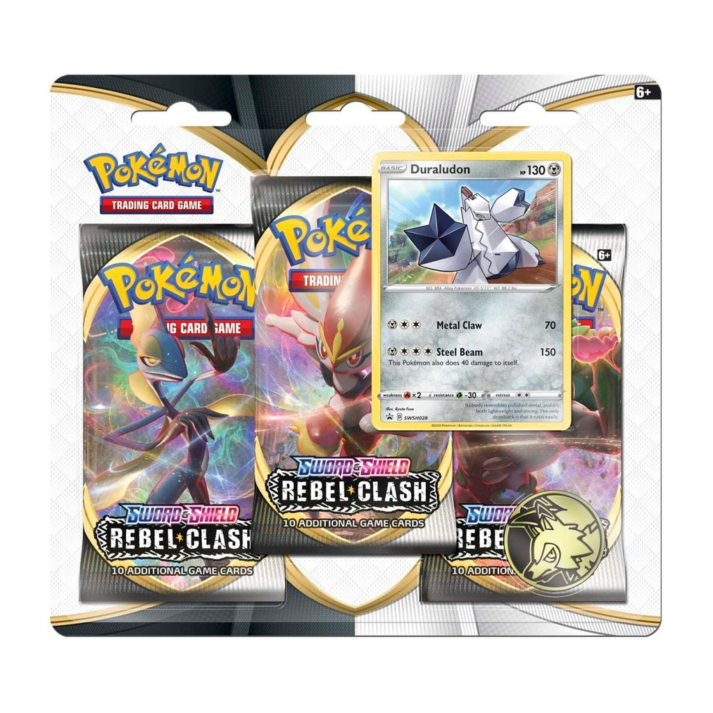 Pokémon TCG: Rebel Clash Duraludon 3-Pack Blister