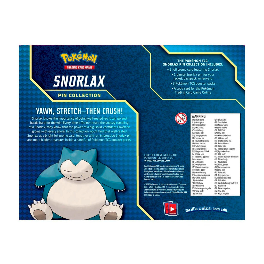 Pokémon TCG: Snorlax Pin Collection