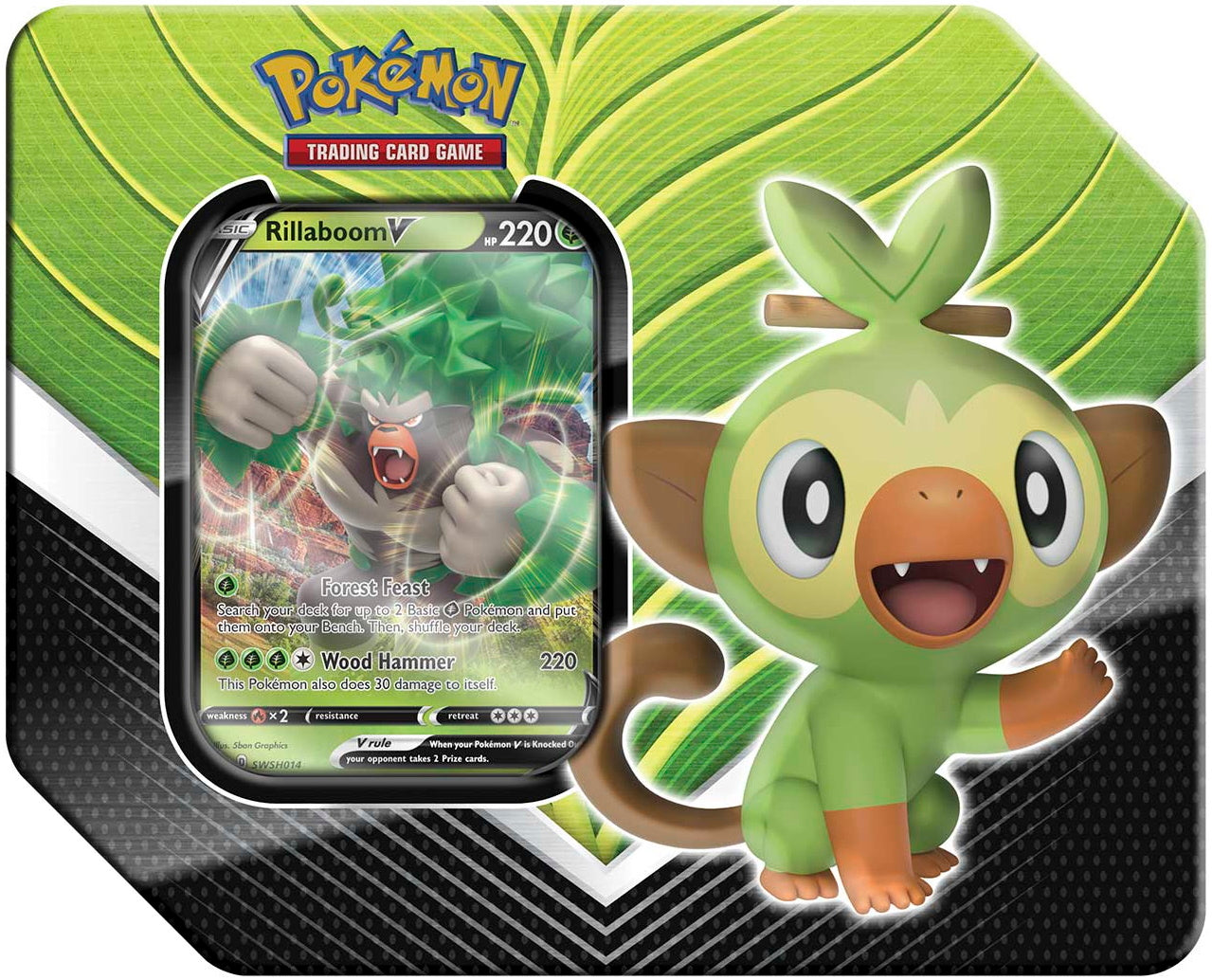 Pokémon TCG: Galar Partners Grookey Tin