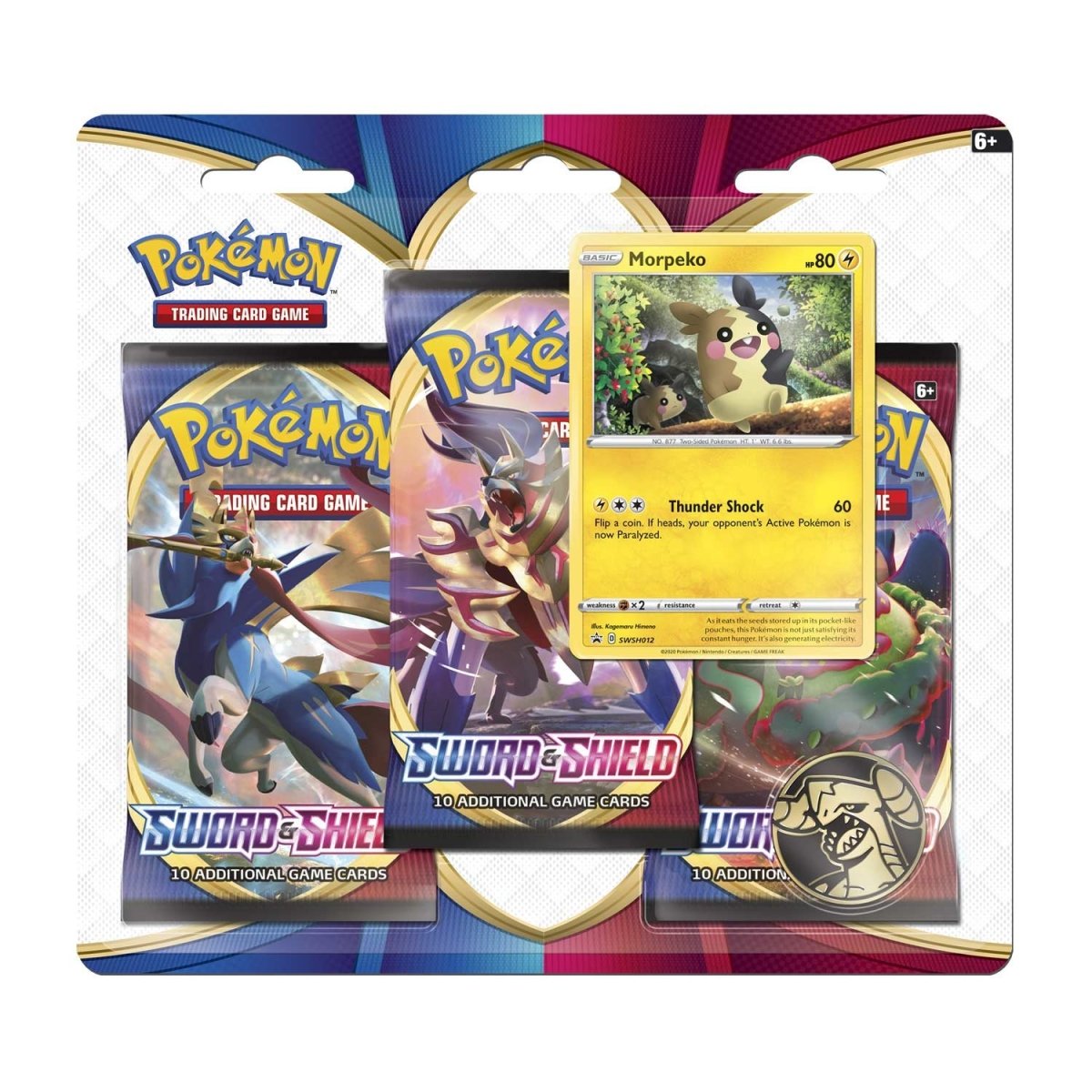 Pokémon TCG: Sword & Shield Morpeko 3-Pack Blister